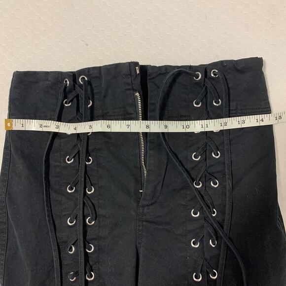 A.L.C. Black Lace-Up Pants Size 2 brand worn by Kim K - Picture 6 of 8